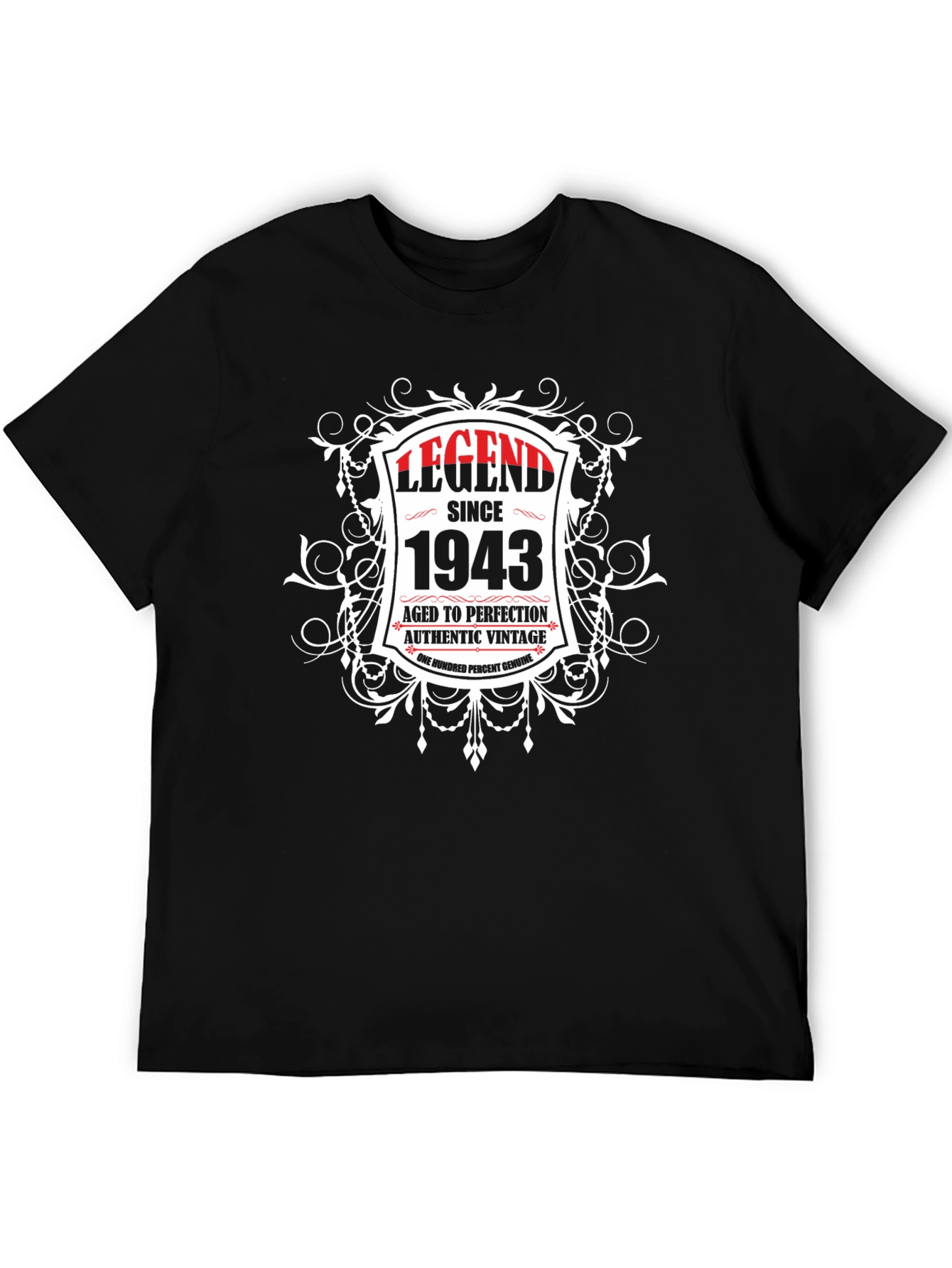 Legend Since 1943 T-Shirt - Aged to Perfection!