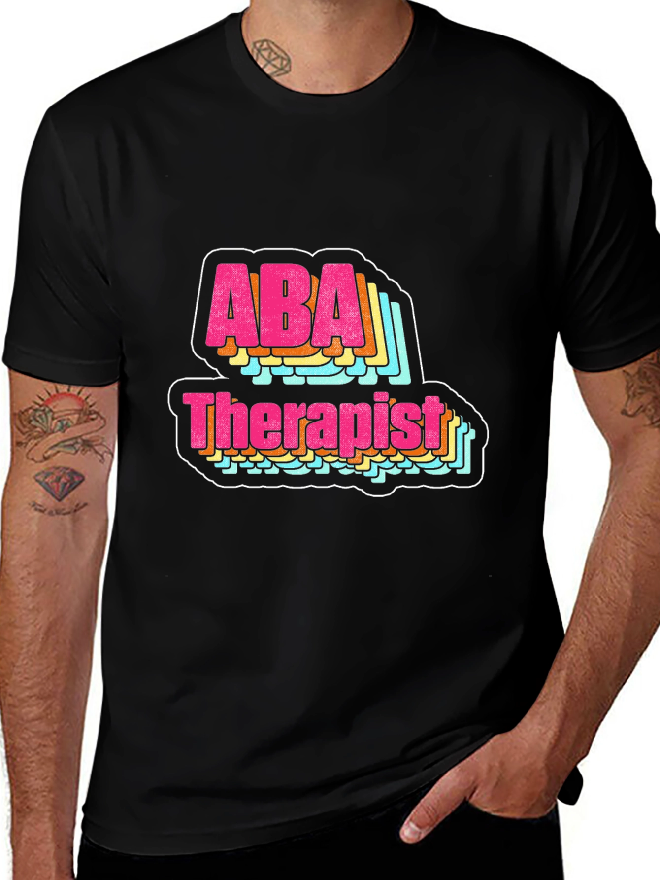 ABA Therapist Graphic Tee - Retro Style