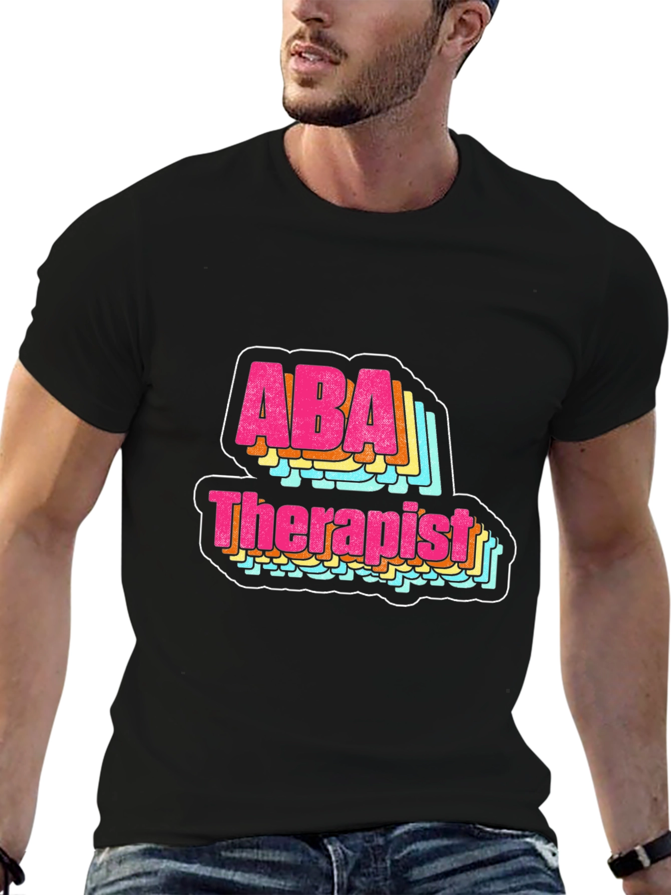 ABA Therapist Graphic Tee - Retro Style
