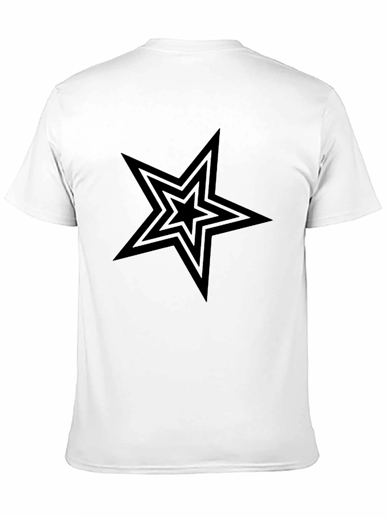 Black Star Graphic Tee - Mens Casual Shirt