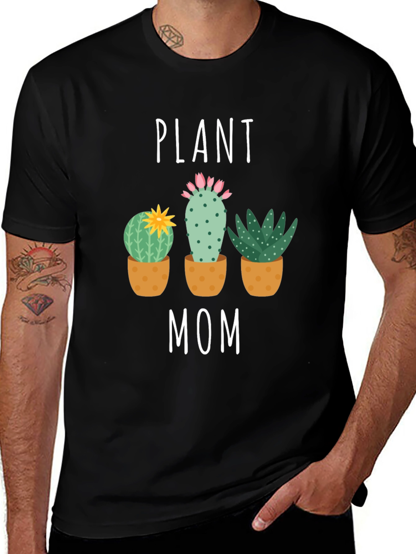 Plant Mom Graphic Tee - Cactus Lover T-Shirt