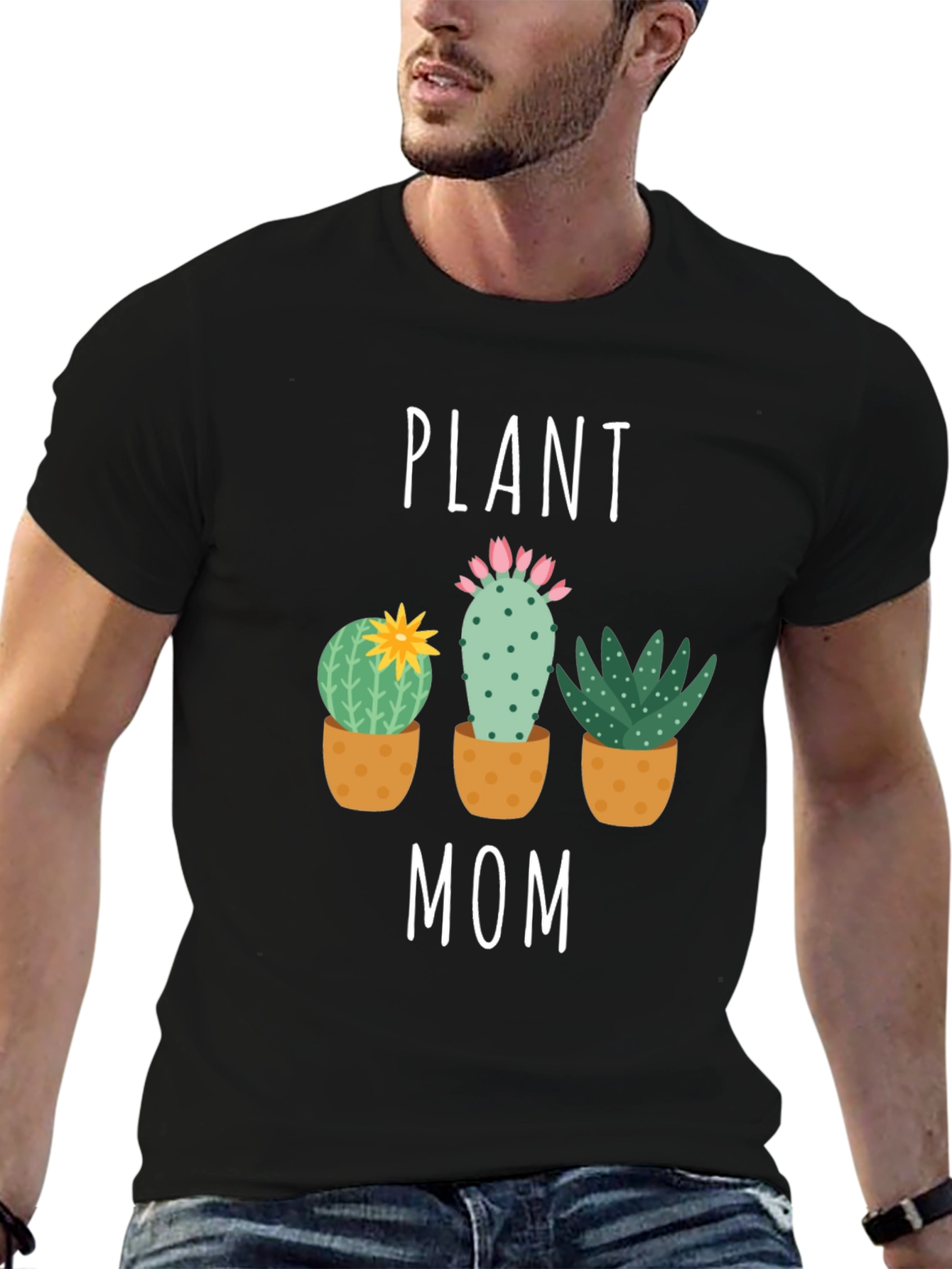 Plant Mom Graphic Tee - Cactus Lover T-Shirt
