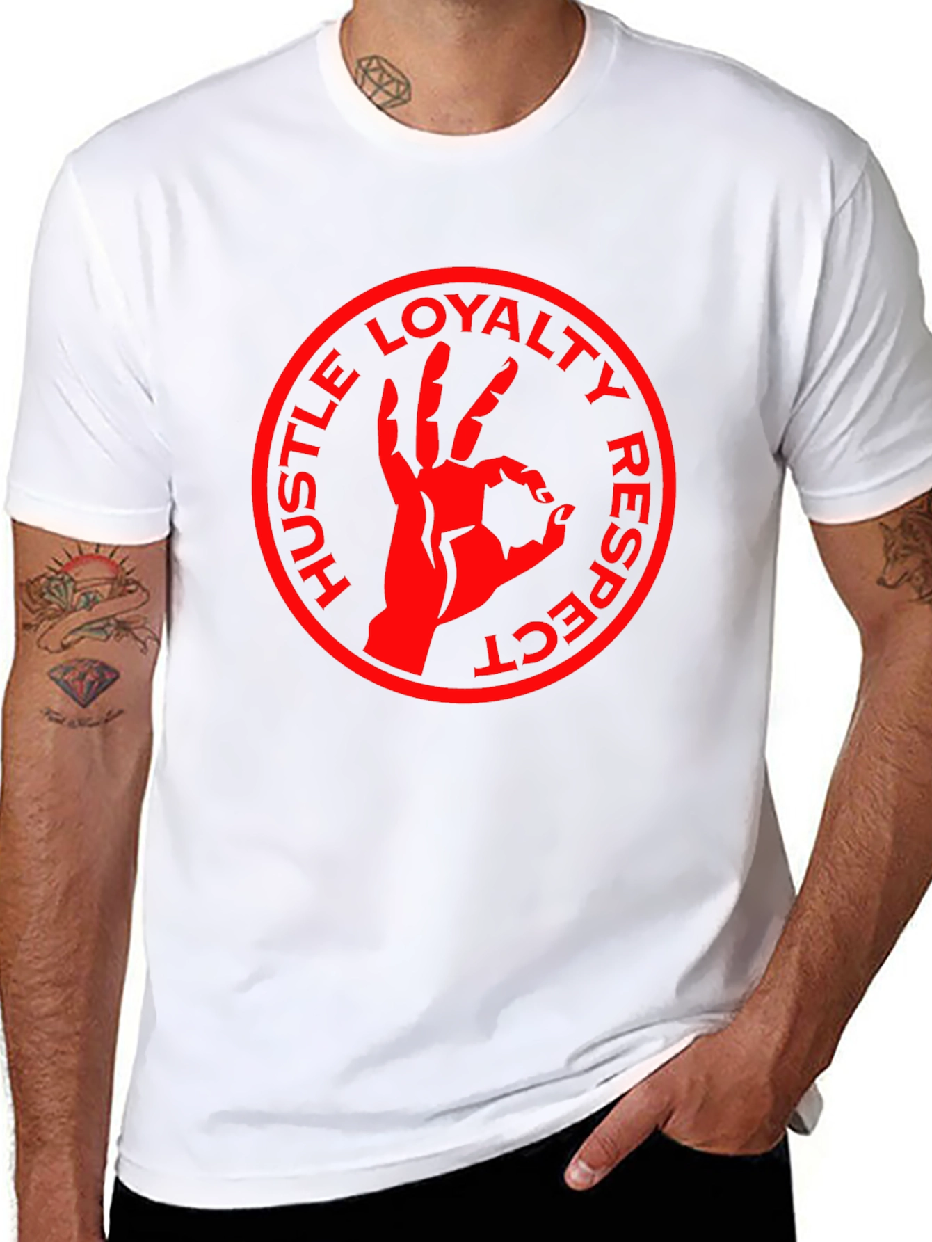 Hustle Loyalty Respect T-Shirt - Black