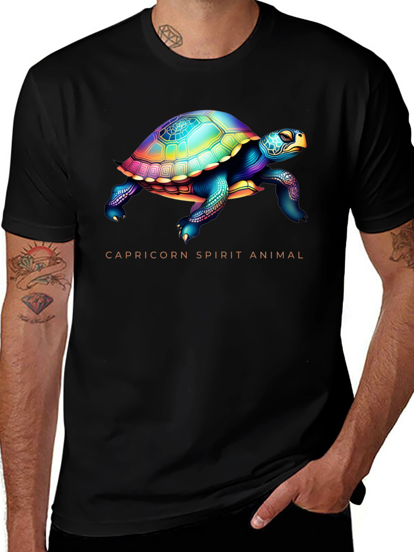 Capricorn Spirit Animal Turtle Graphic Tee