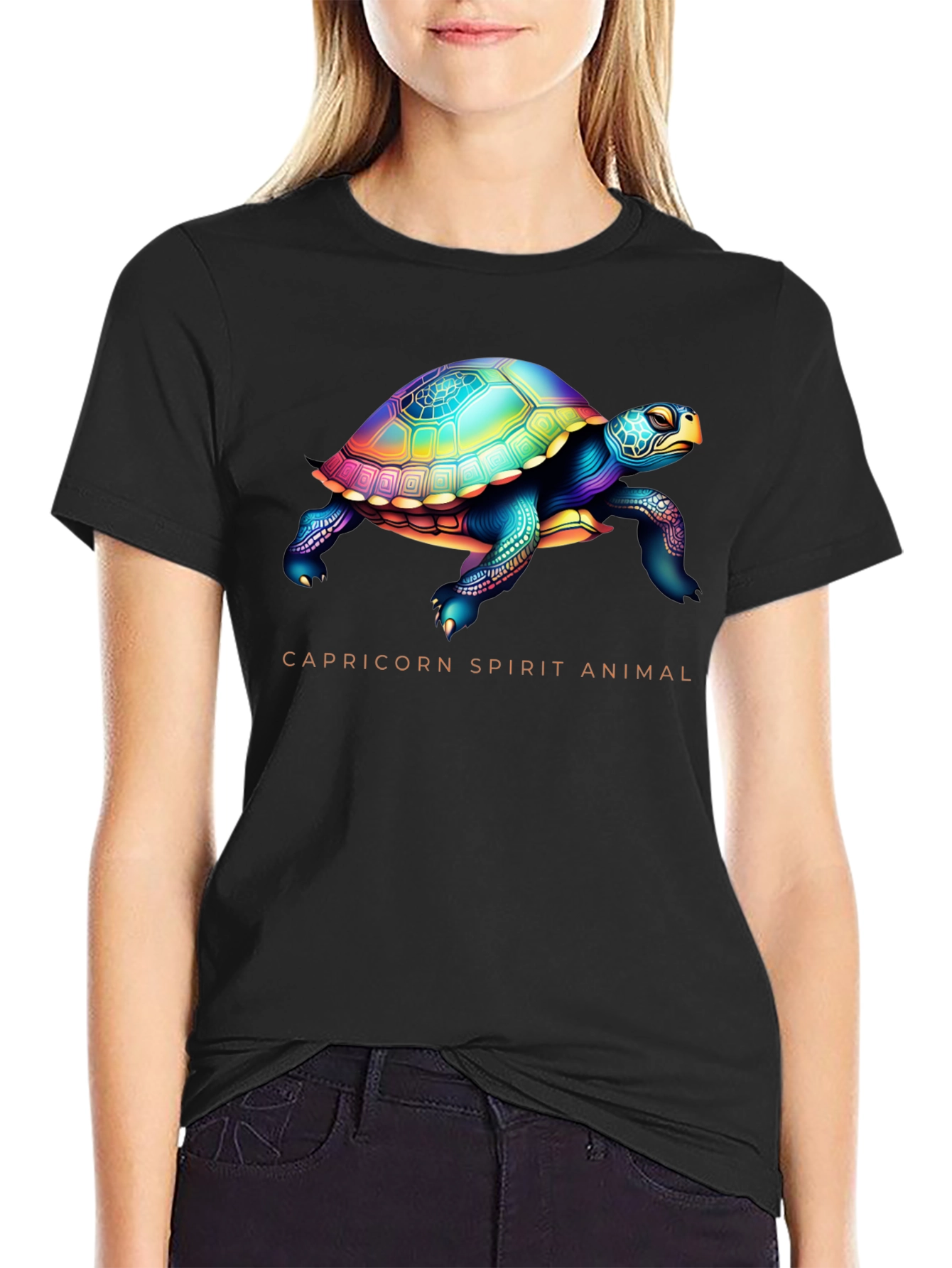 Capricorn Spirit Animal Turtle Graphic Tee