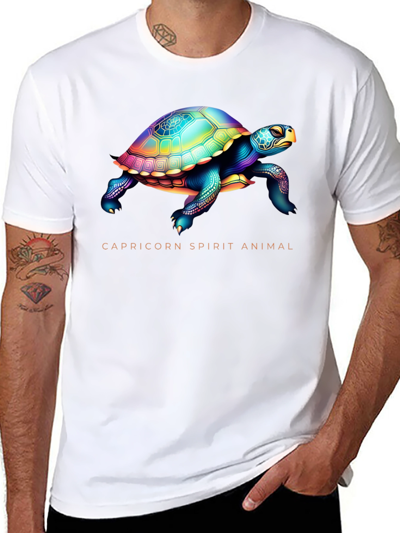 Capricorn Spirit Animal Turtle Graphic Tee