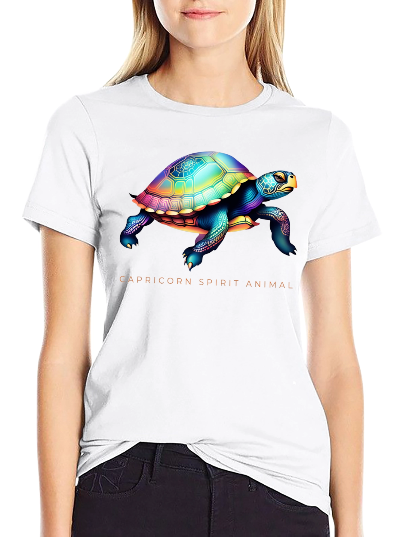 Capricorn Spirit Animal Turtle Graphic Tee
