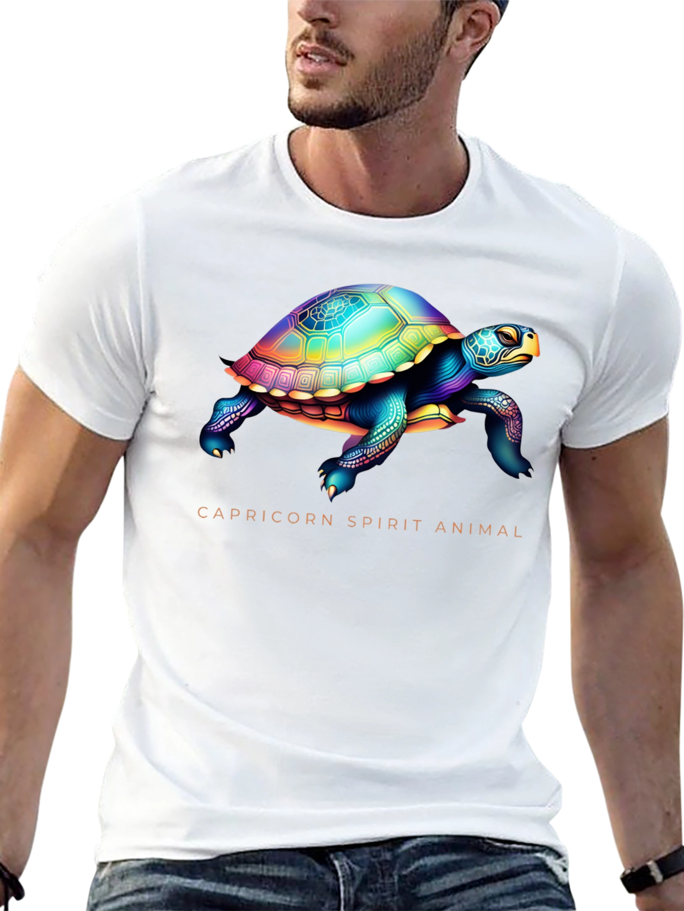Capricorn Spirit Animal Turtle Graphic Tee
