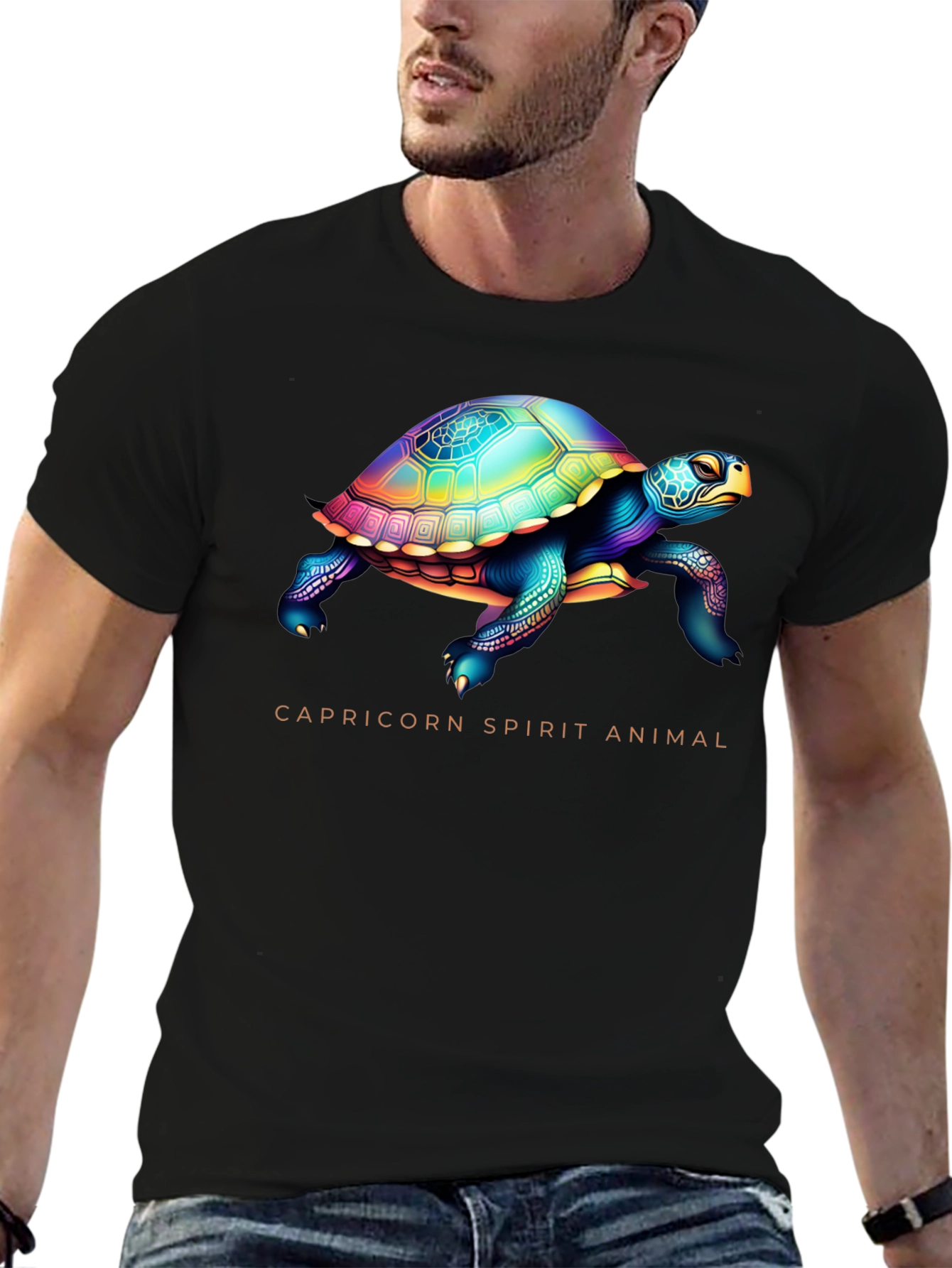 Capricorn Spirit Animal Turtle Graphic Tee