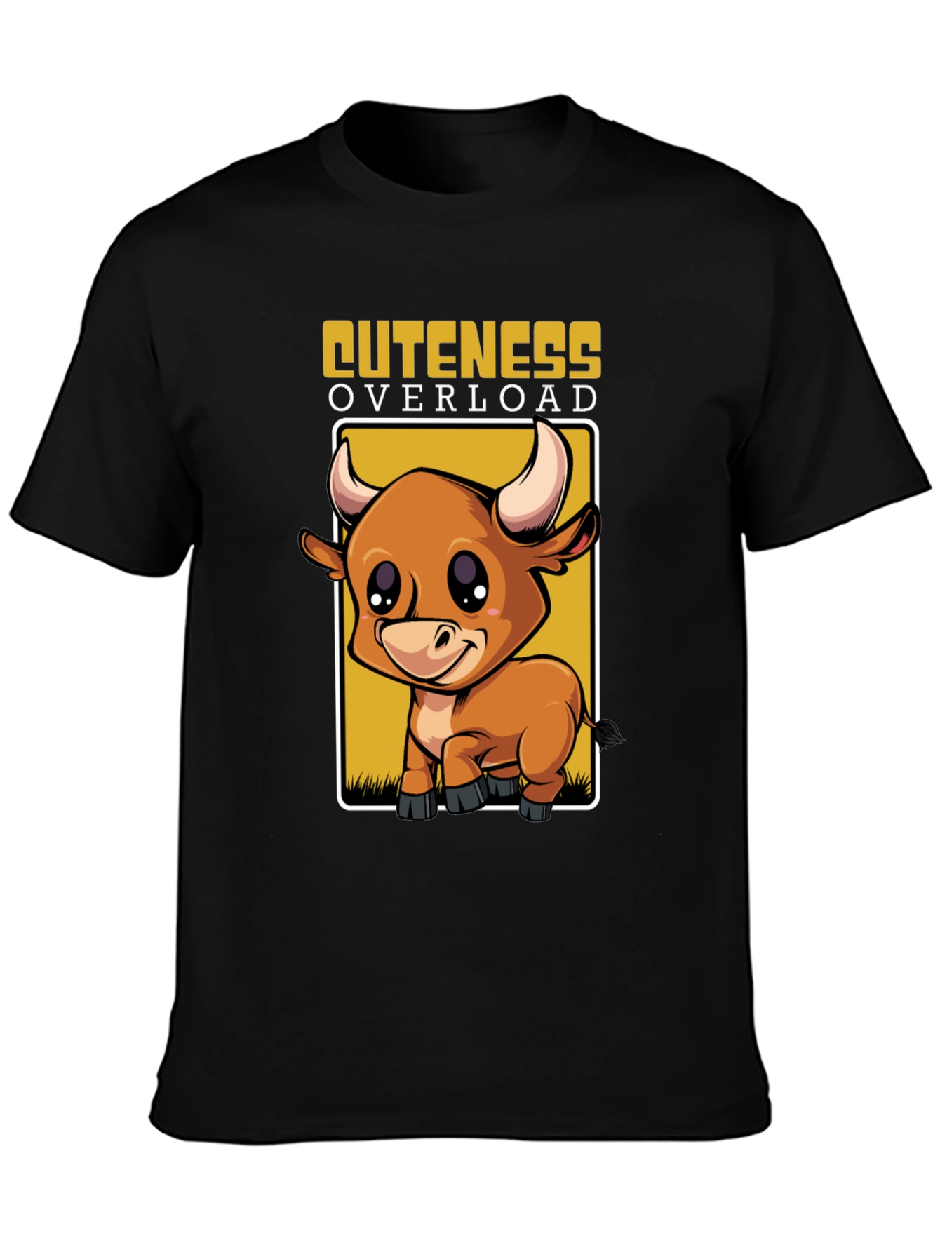 Cuteness Overload Bull Graphic Tee