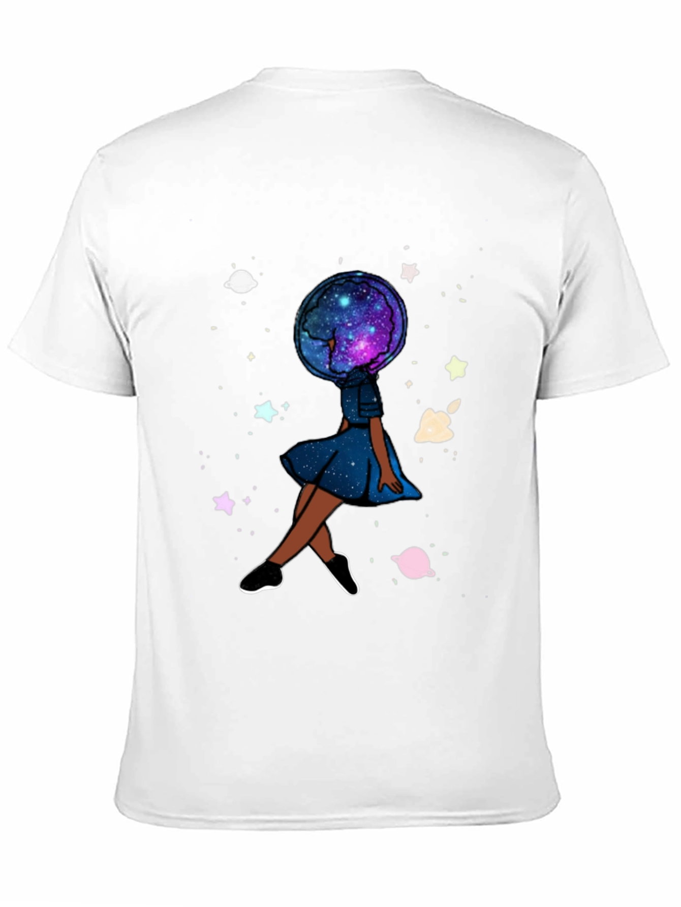 Celestial Dreamer T-Shirt - Galaxy Head Graphic Tee