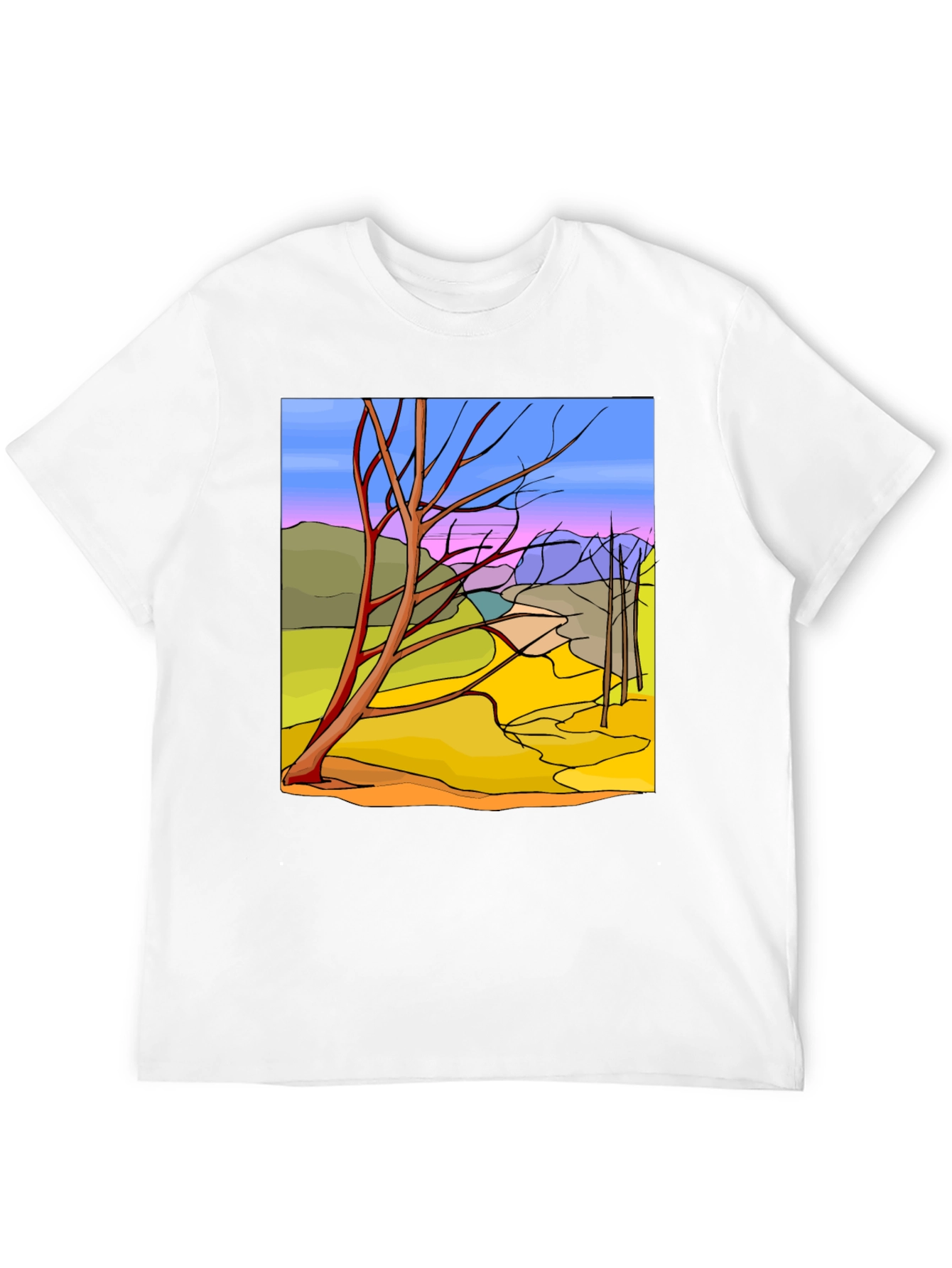 Abstract Landscape Graphic Tee