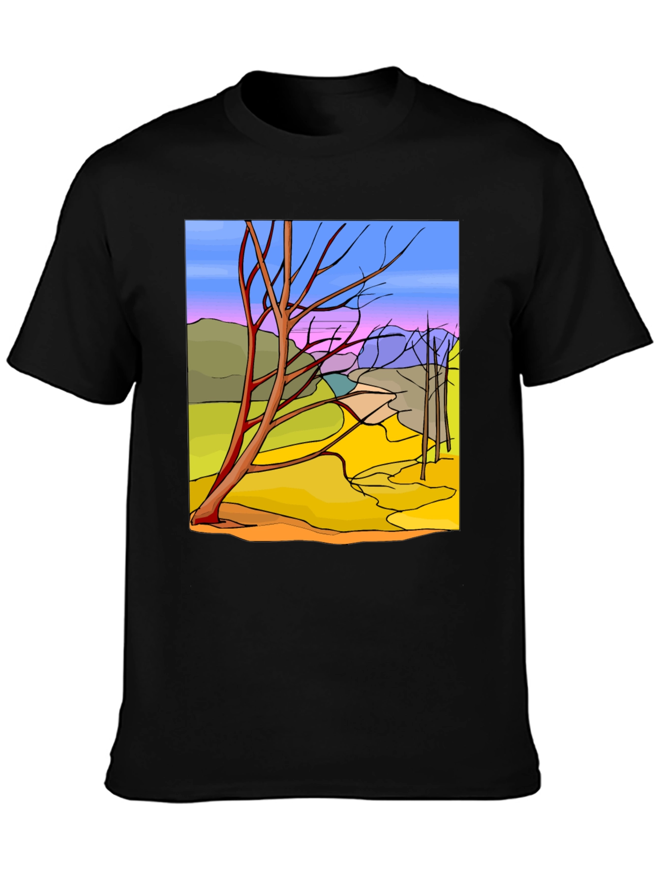 Abstract Landscape Graphic Tee