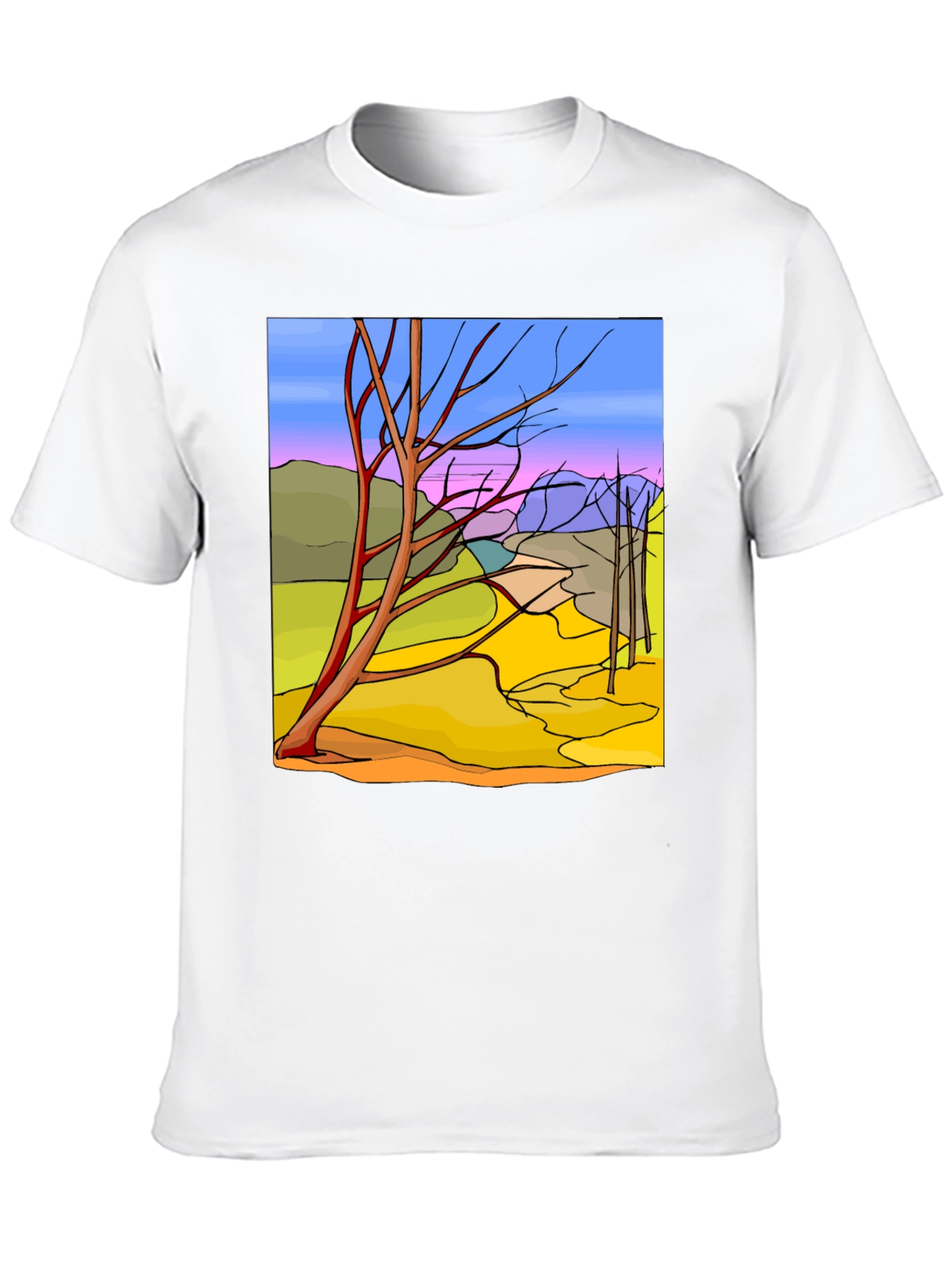 Abstract Landscape Graphic Tee
