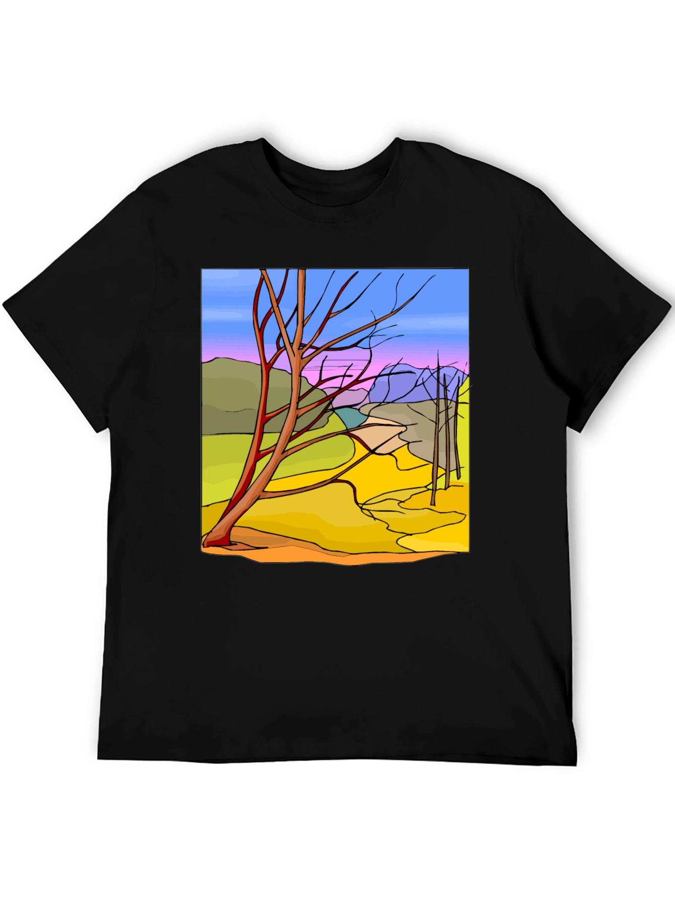 Abstract Landscape Graphic Tee