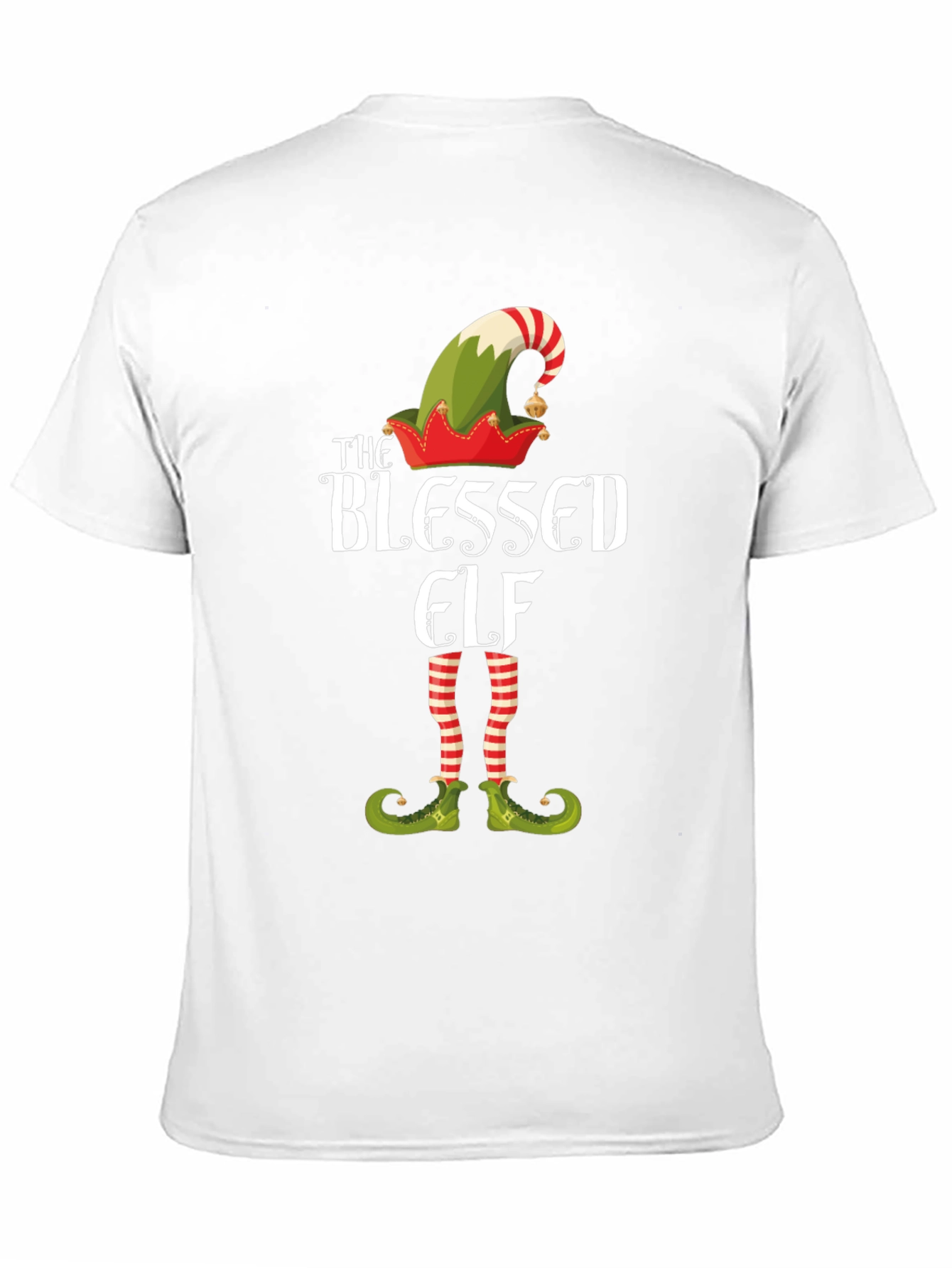 Blessed Elf Graphic T-Shirt - Festive Holiday Apparel