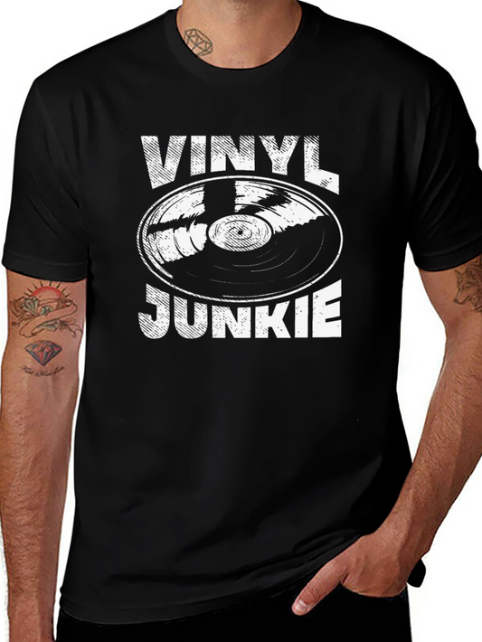 Vinyl Junkie T-Shirt - Music Lover Tee