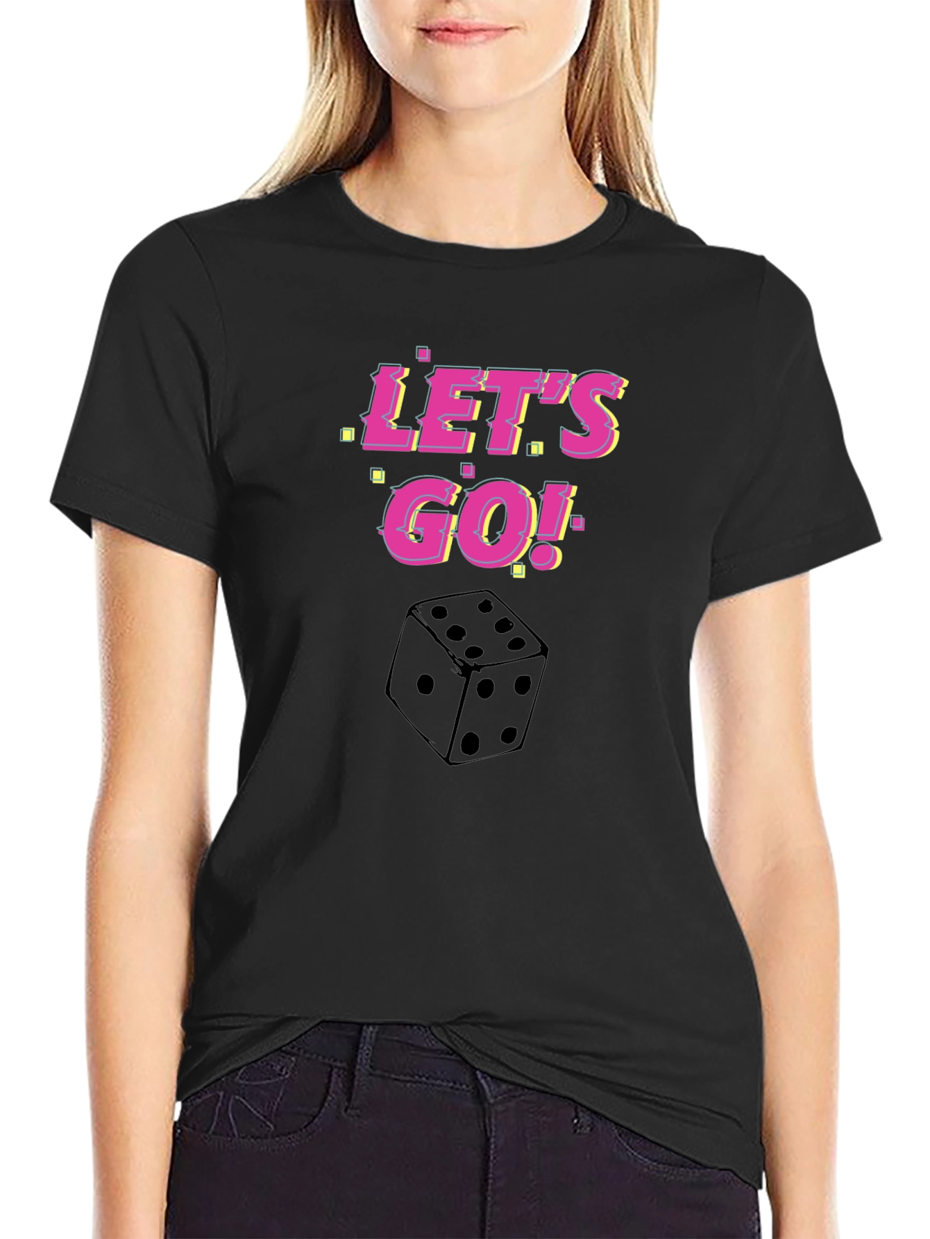 Lets Go Dice Graphic T-Shirt