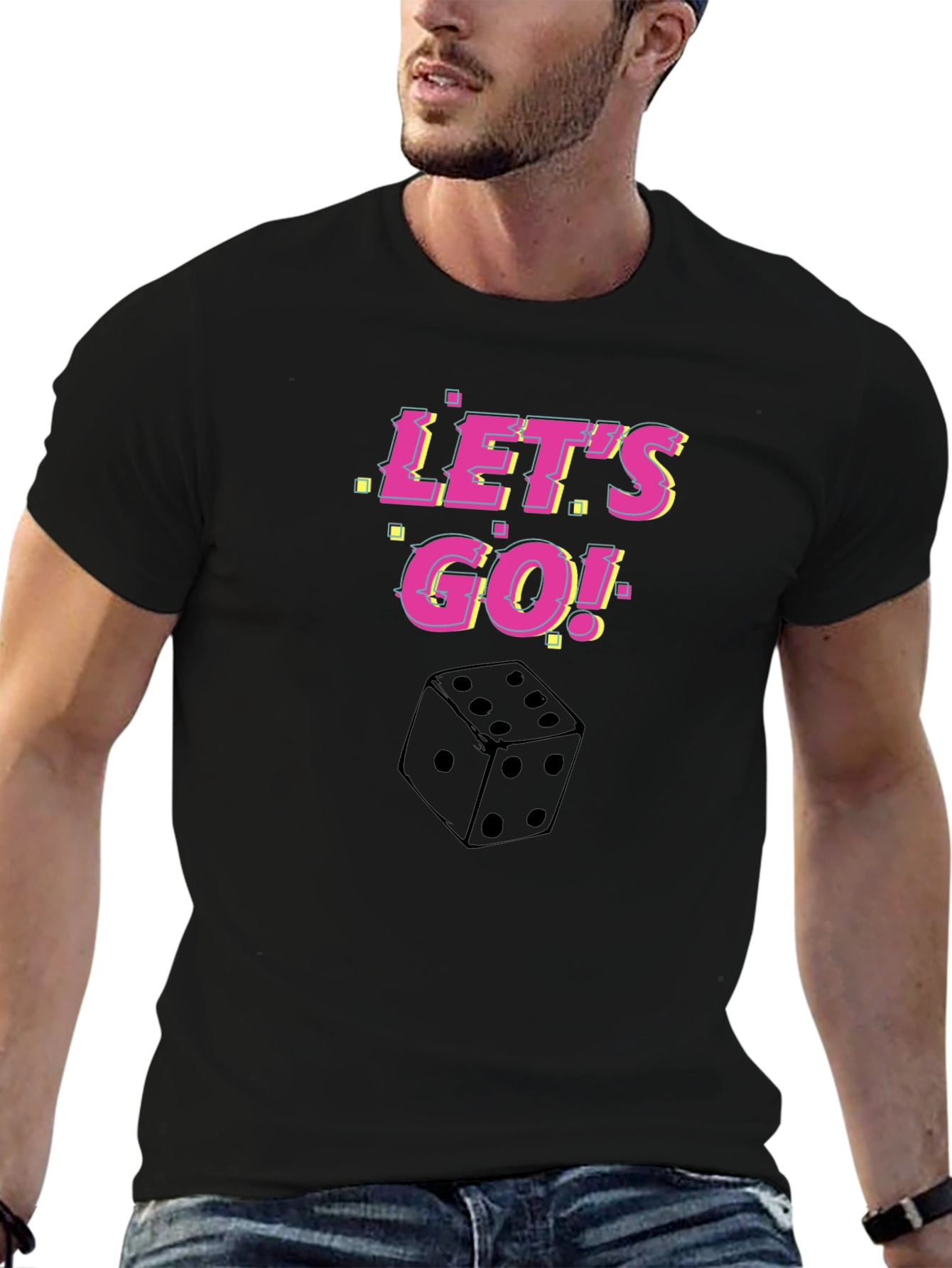 Lets Go Dice Graphic T-Shirt