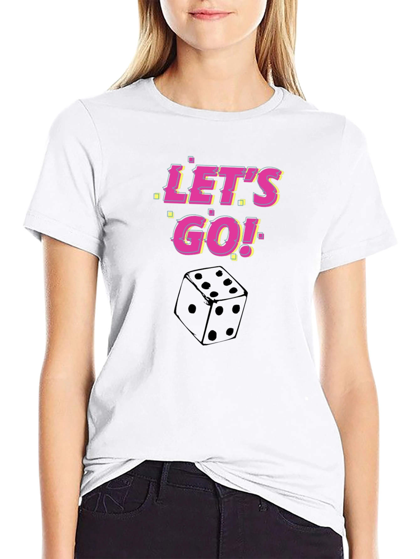 Lets Go Dice Graphic T-Shirt