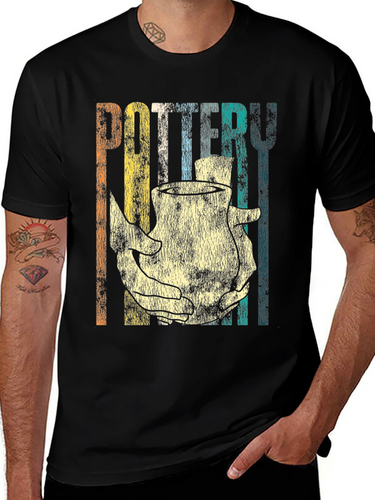 Retro Pottery T-Shirt for Craft Lovers