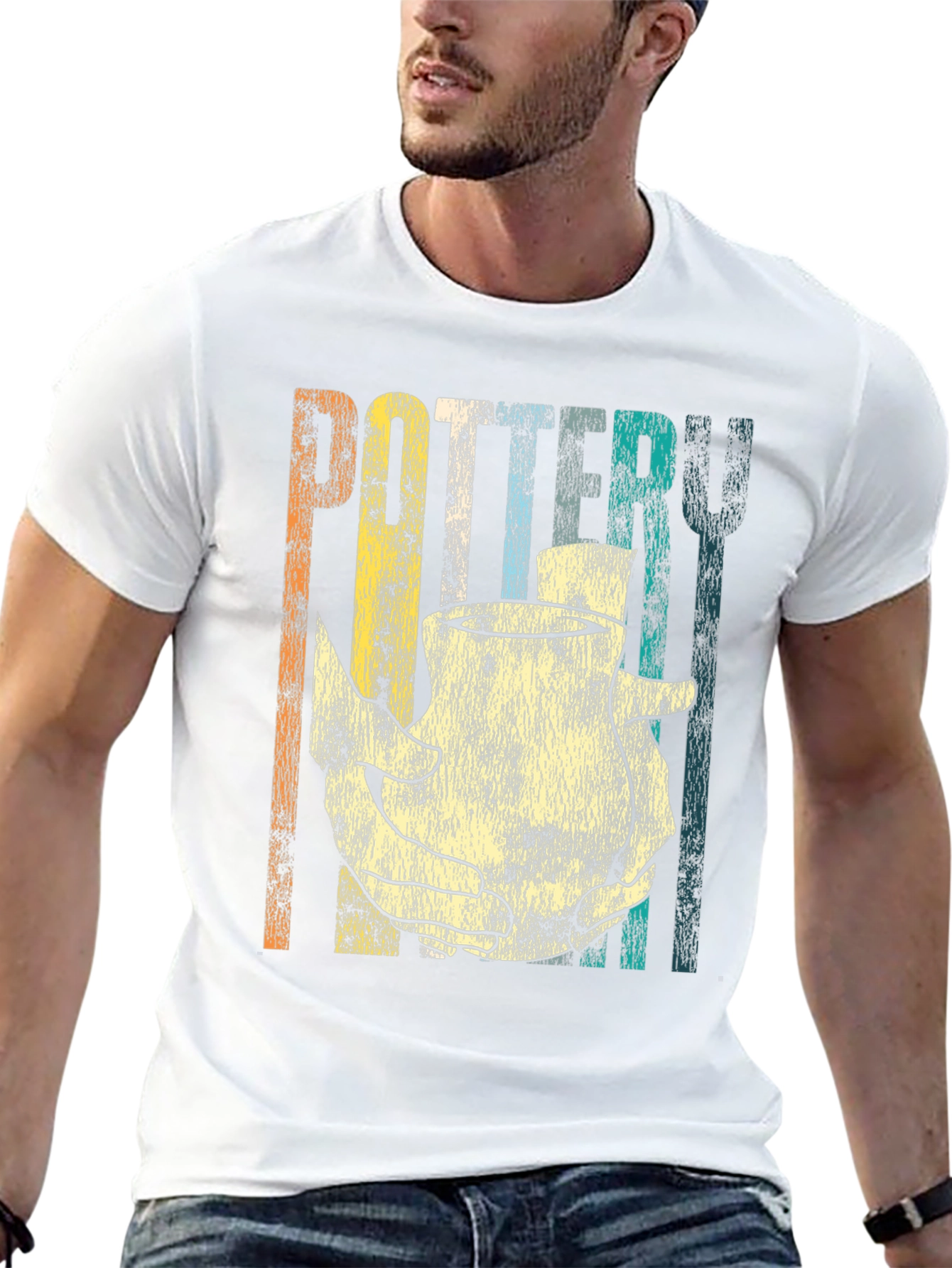 Retro Pottery T-Shirt for Craft Lovers