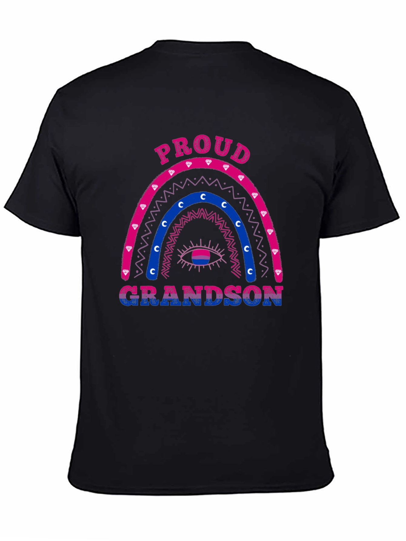 Proud Grandson Bi Pride Rainbow T-Shirt