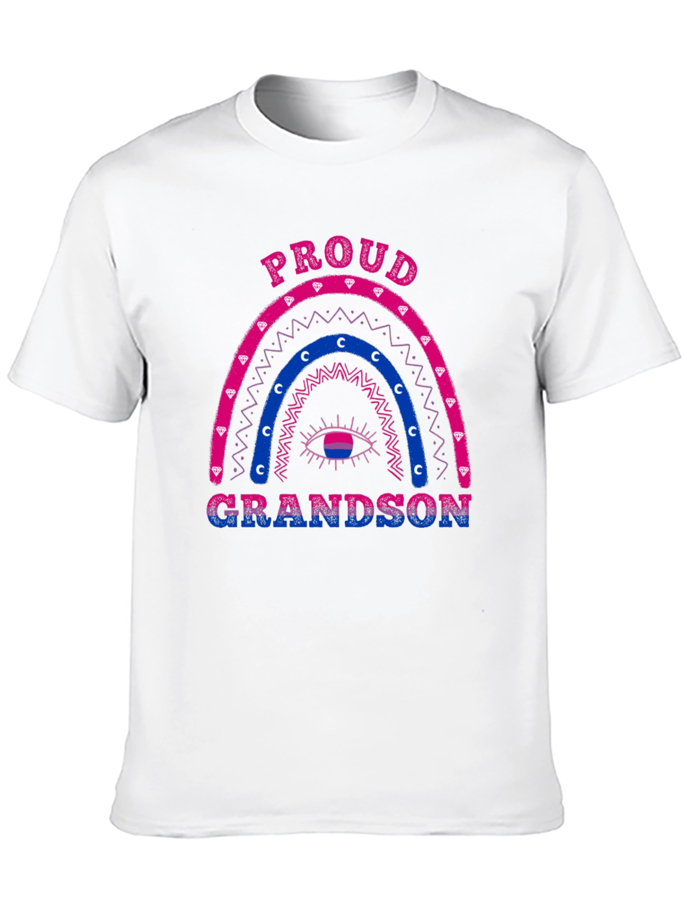 Proud Grandson Bi Pride Rainbow T-Shirt