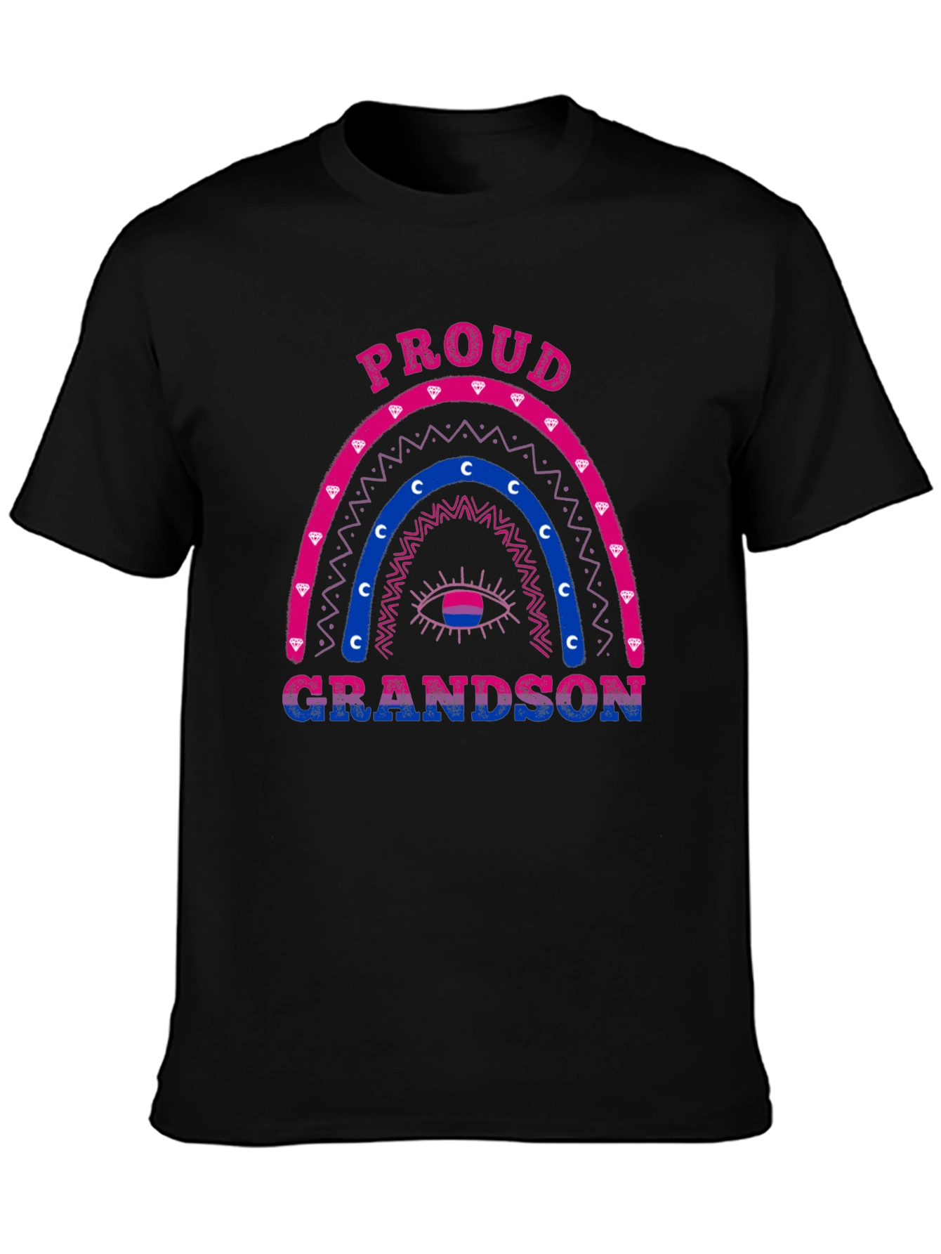Proud Grandson Bi Pride Rainbow T-Shirt