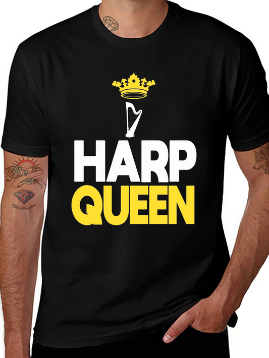 Harp Queen T-Shirt - Musical Instrument Tee