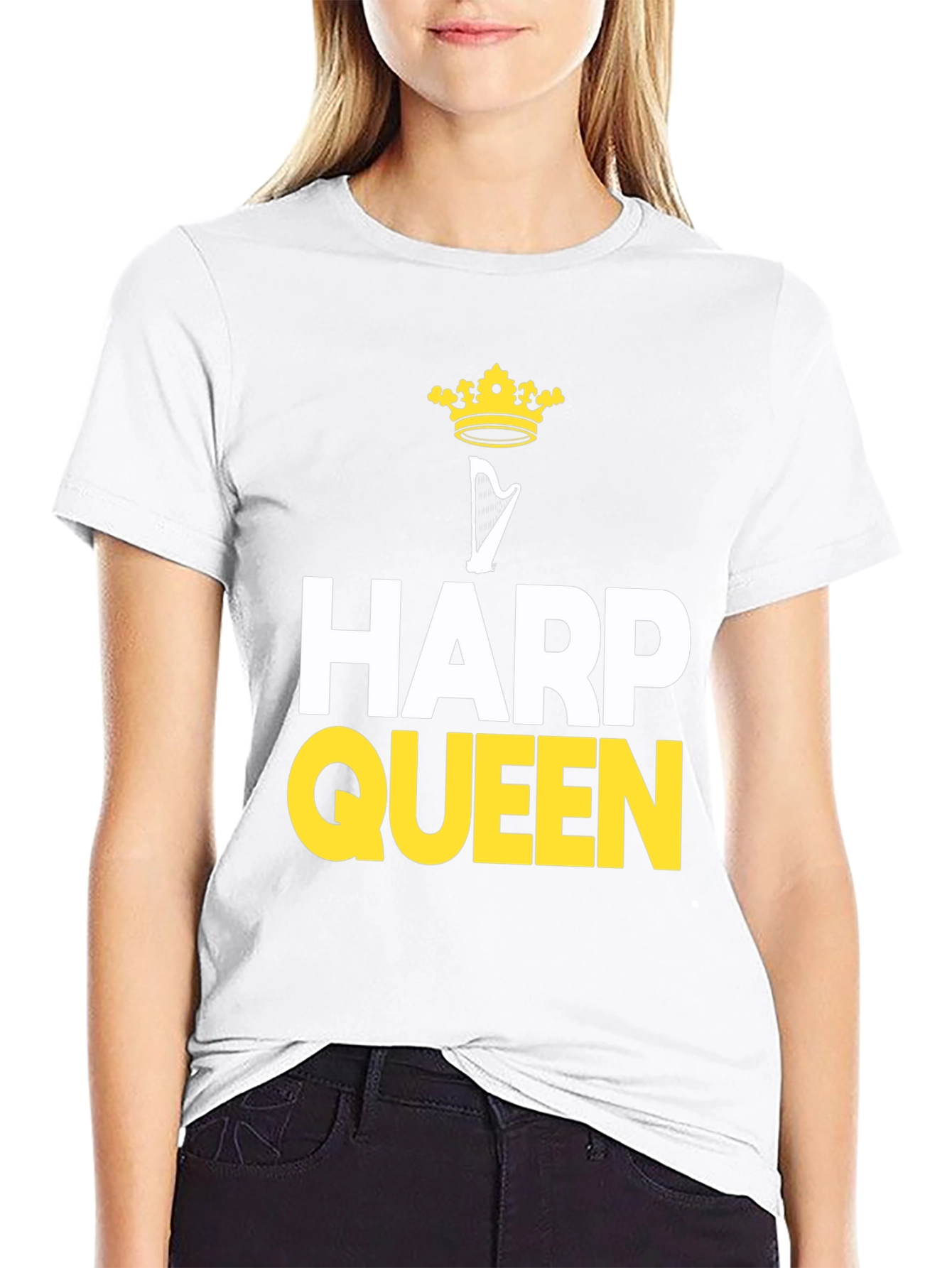 Harp Queen T-Shirt - Musical Instrument Tee