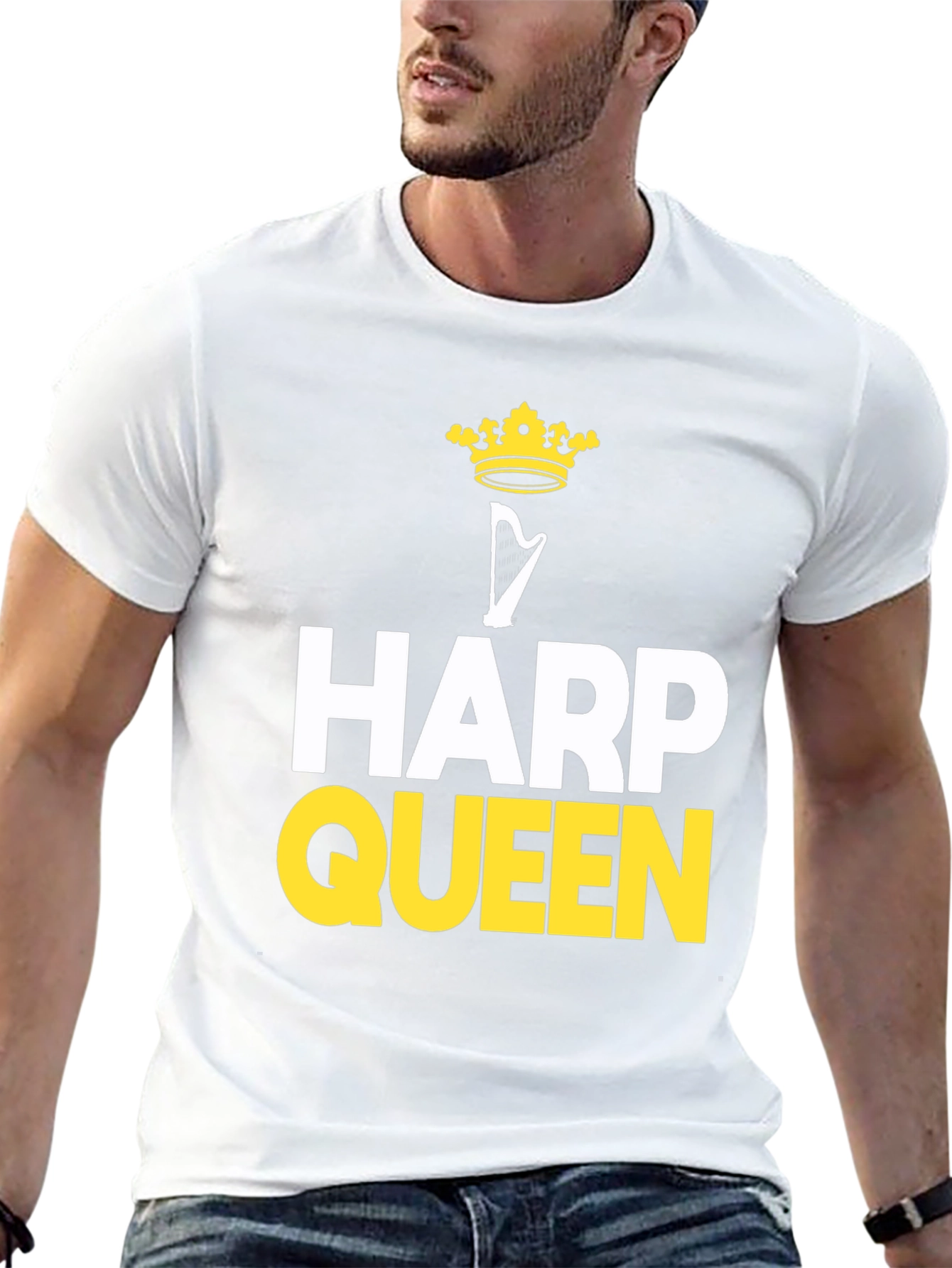 Harp Queen T-Shirt - Musical Instrument Tee