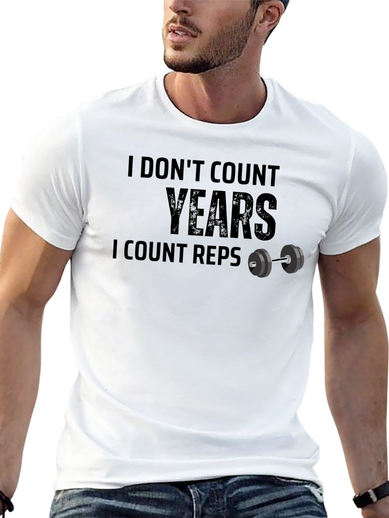 I Dont Count Years T-Shirt - Gym Motivation