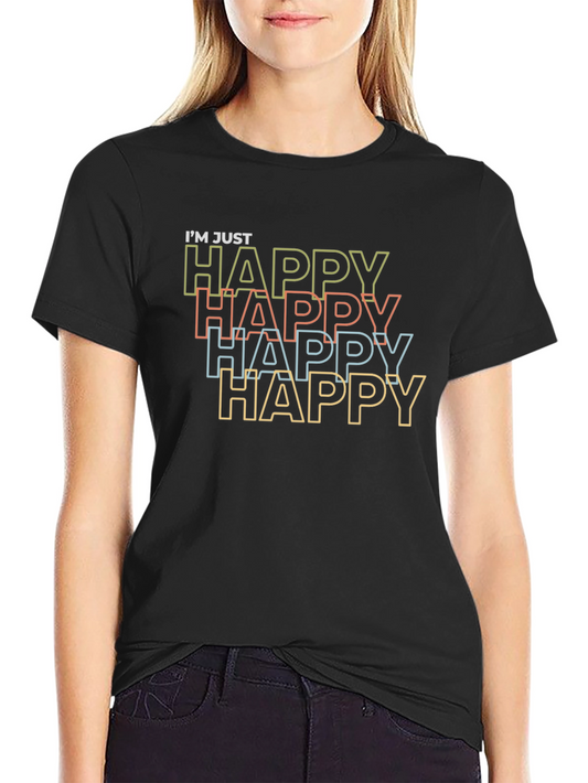 Im Just Happy Graphic Tee