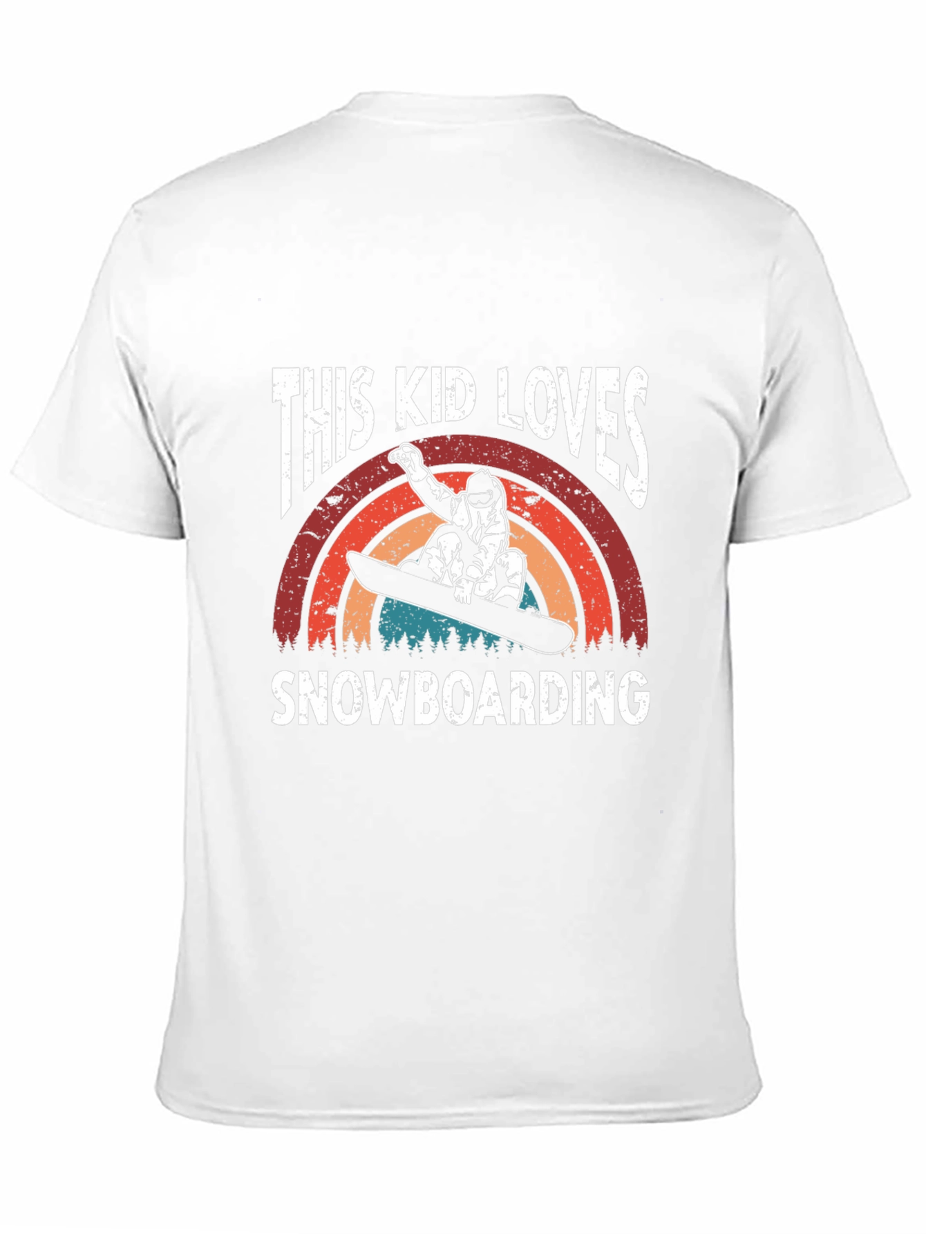 This Kid Loves Snowboarding T-Shirt - Black