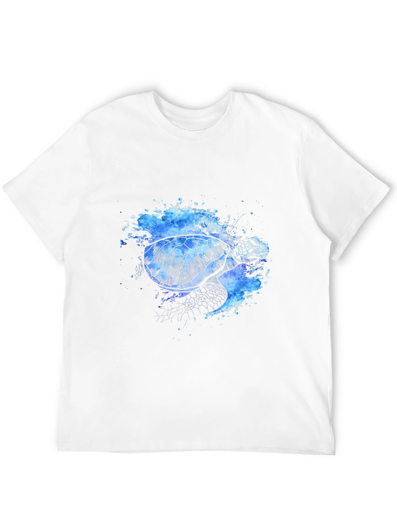 Turtle Splash T-Shirt - Unique Artistic Design