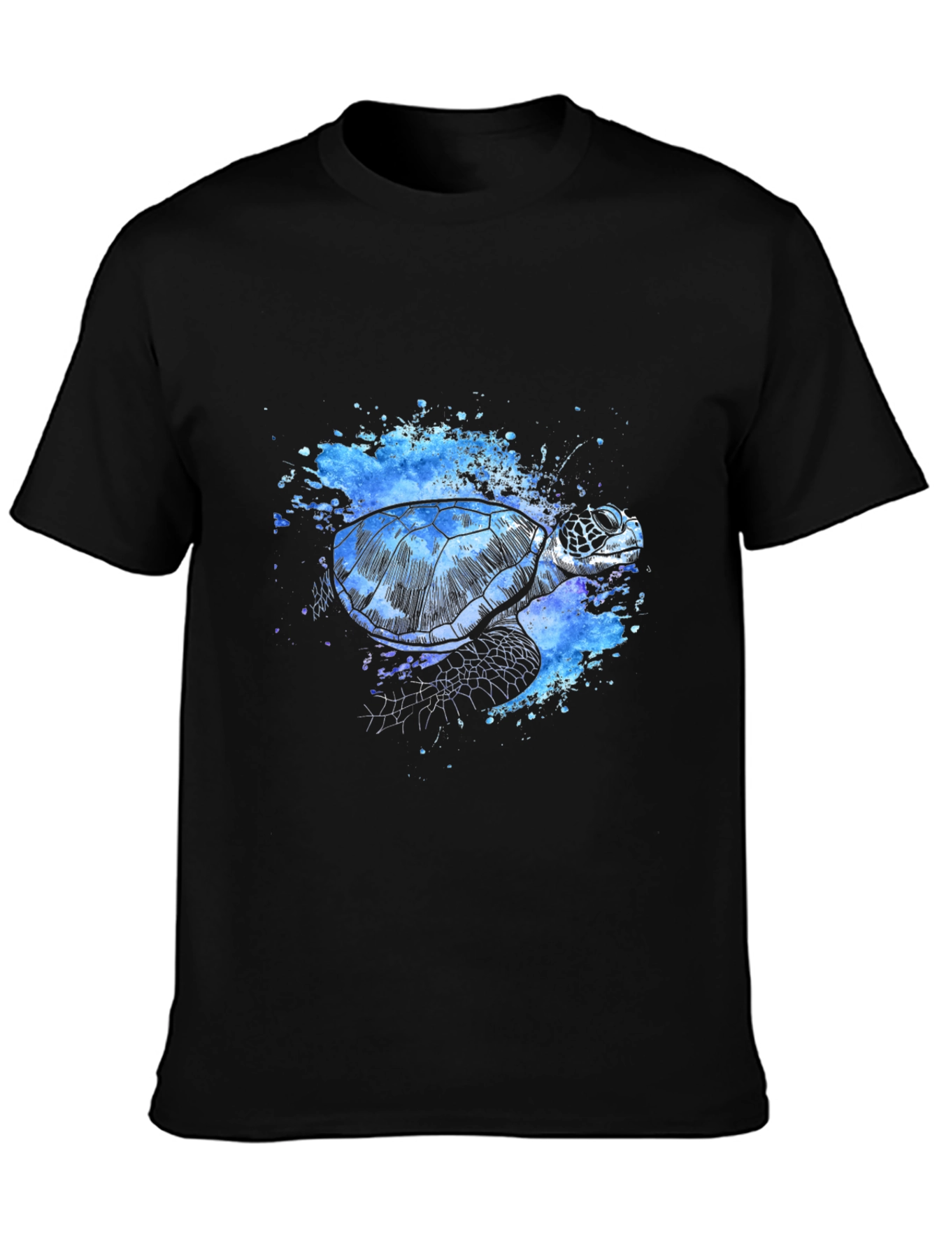 Turtle Splash T-Shirt - Unique Artistic Design