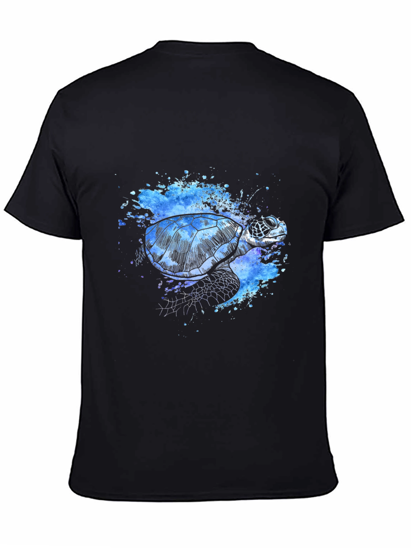 Turtle Splash T-Shirt - Unique Artistic Design