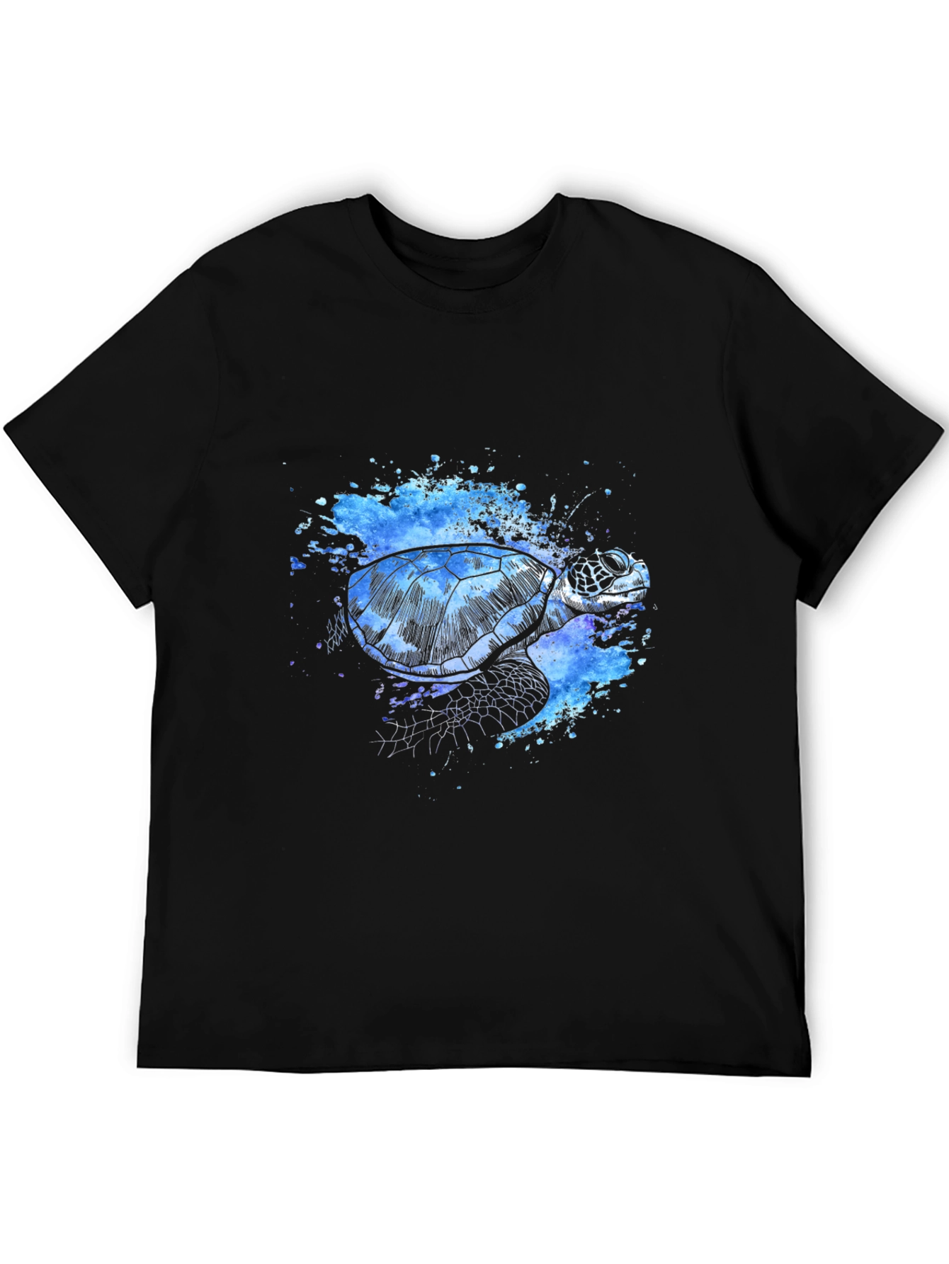 Turtle Splash T-Shirt - Unique Artistic Design