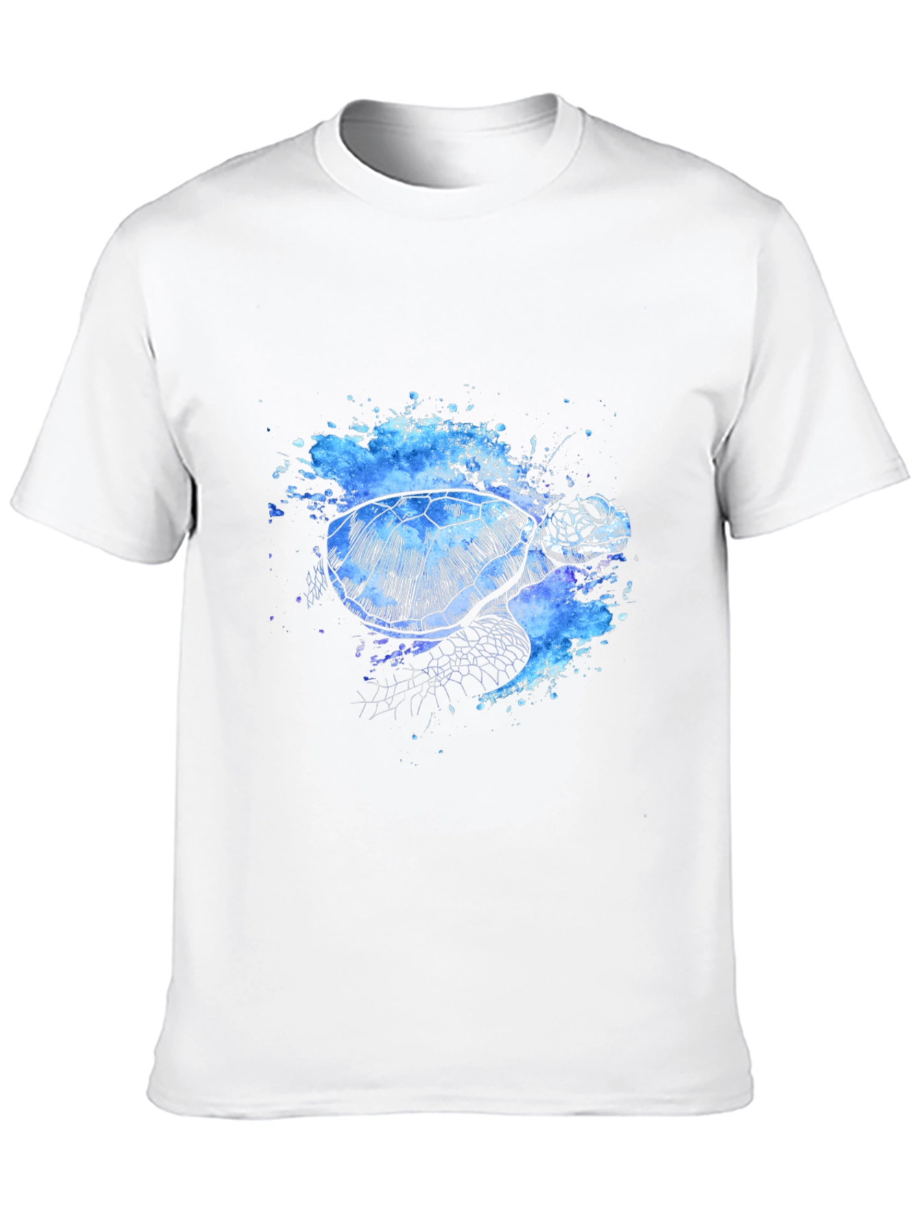 Turtle Splash T-Shirt - Unique Artistic Design