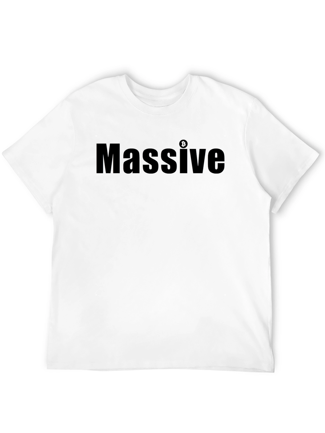 Massive Bitcoin Graphic Tee - Black Casual T-Shirt