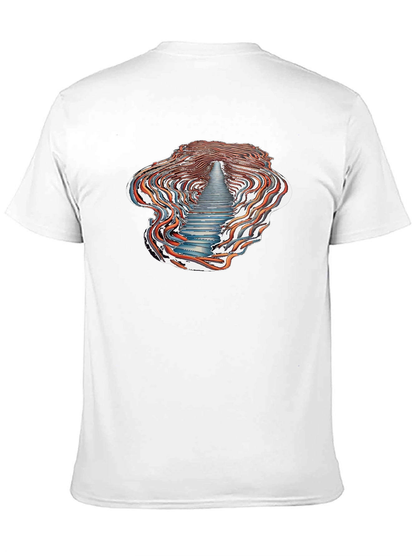 Abstract Stairway T-Shirt - Unique Design