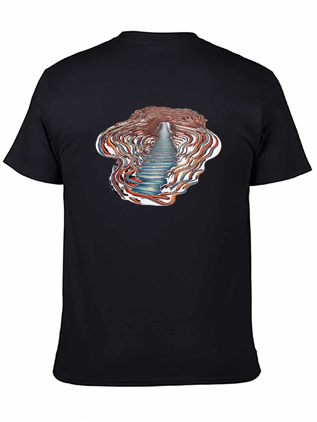 Abstract Stairway T-Shirt - Unique Design