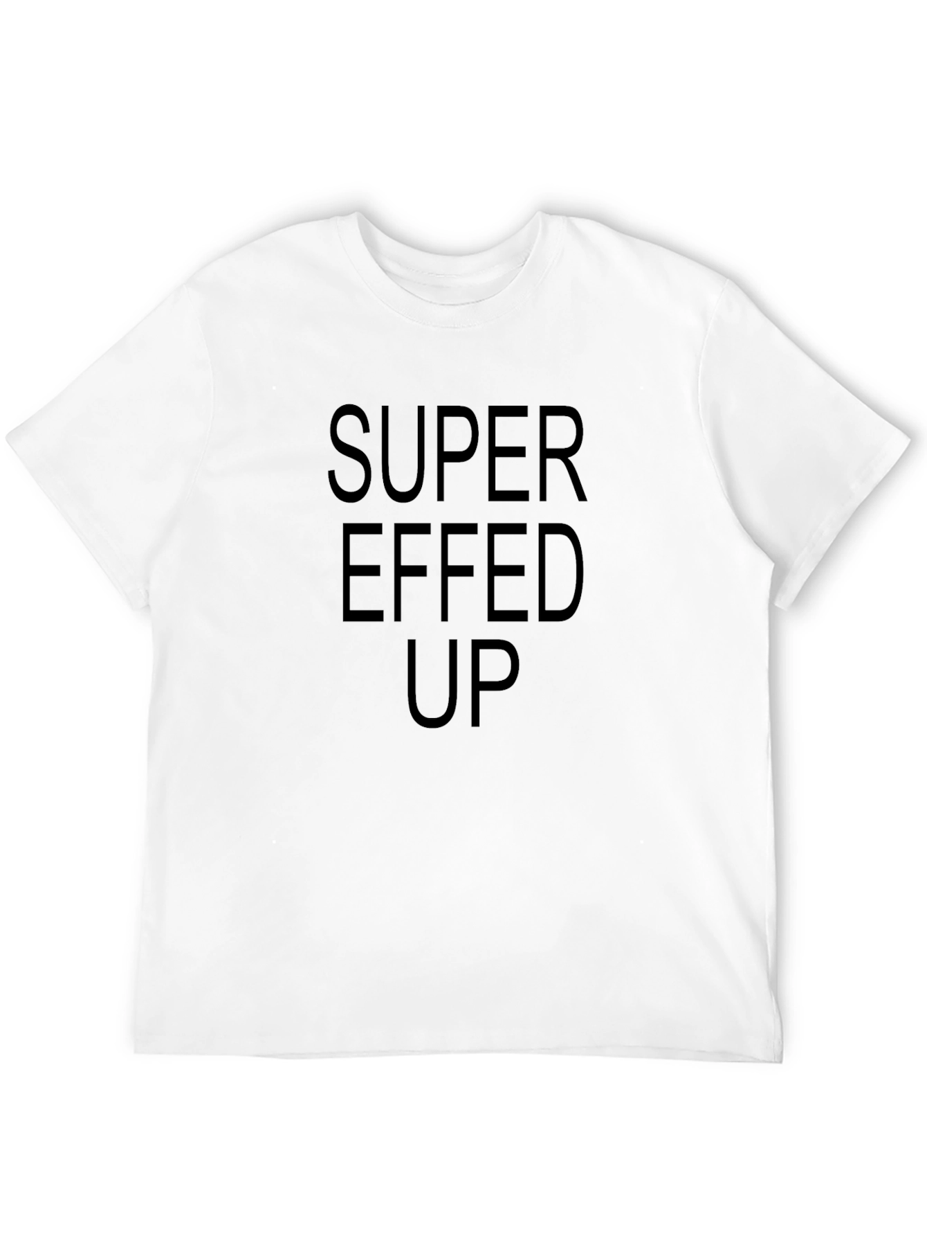 Super Effed Up Graphic Tee - Black Casual T-Shirt