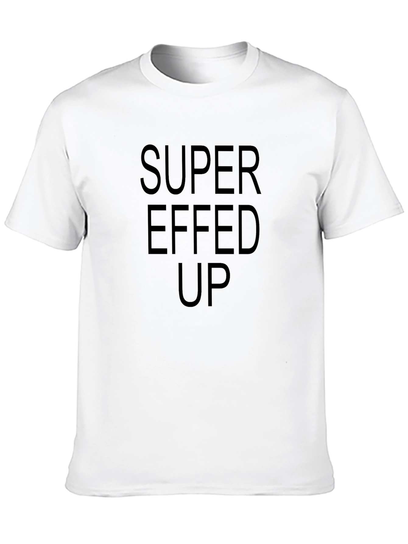 Super Effed Up Graphic Tee - Black Casual T-Shirt