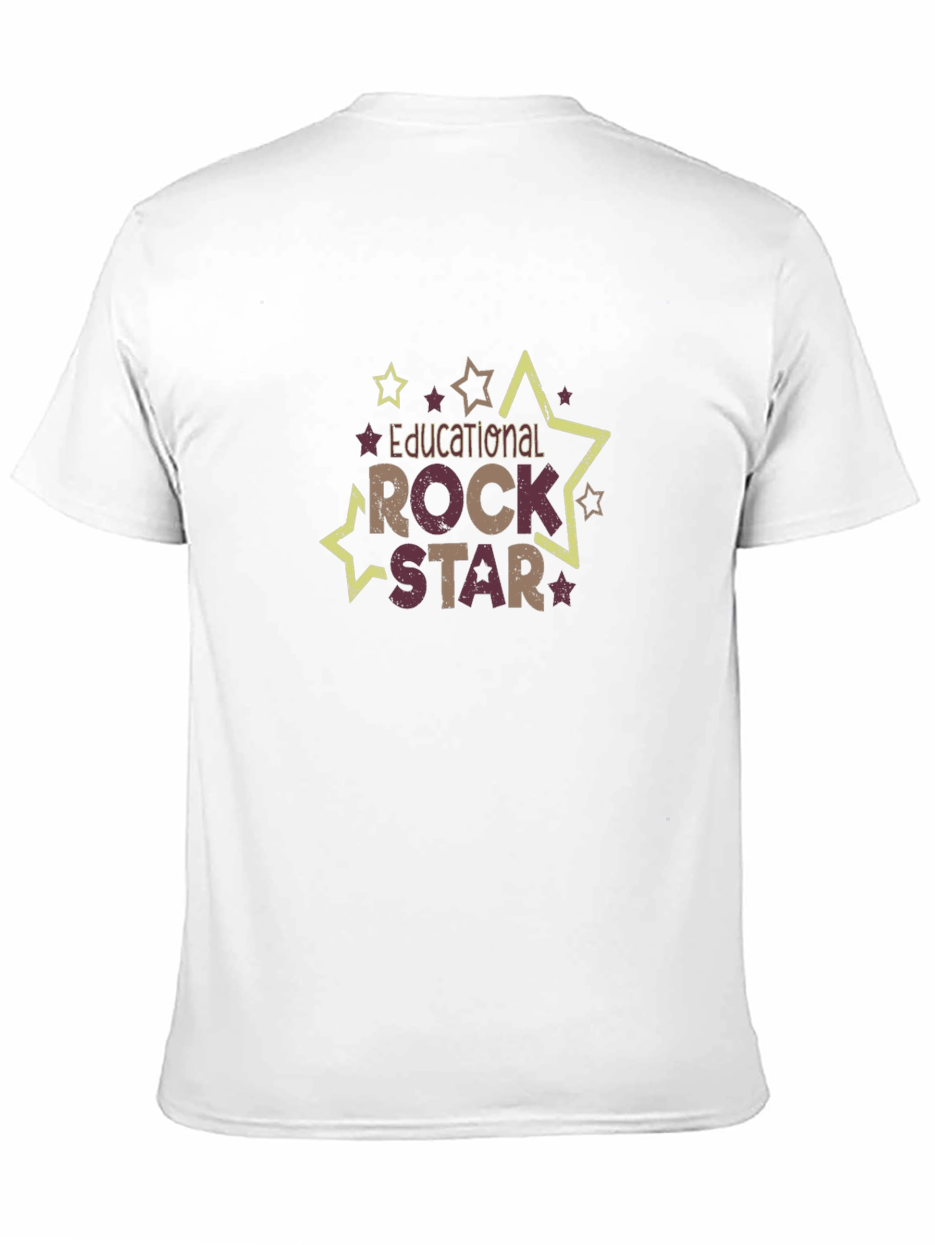Educational Rock Star Black Cotton Graphic T-Shirt