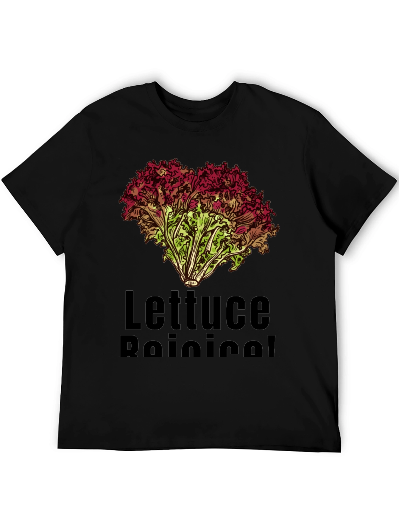 Lettuce Botanical T-Shirt Black