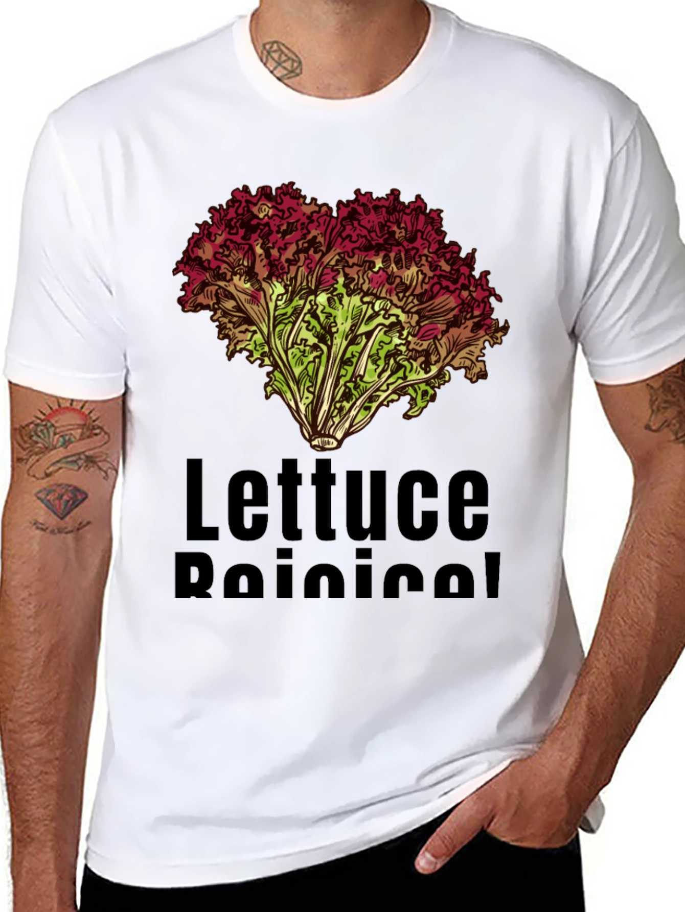 Lettuce Botanical T-Shirt Black