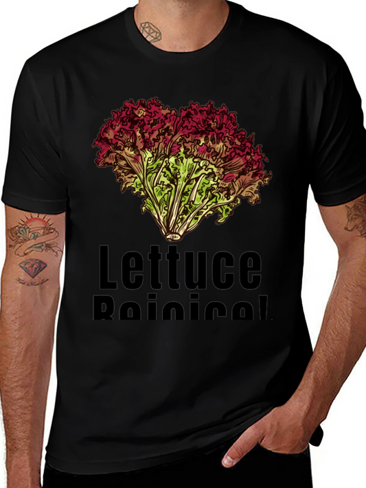 Lettuce Botanical T-Shirt Black