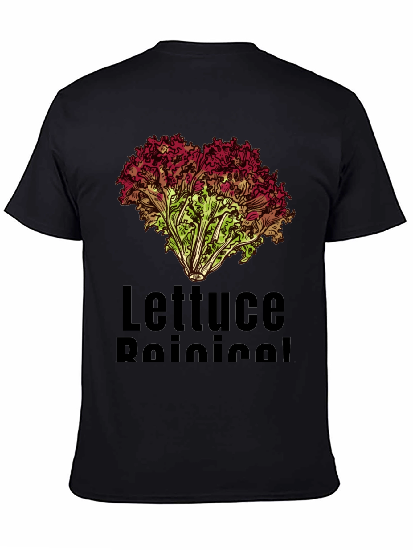 Lettuce Botanical T-Shirt Black